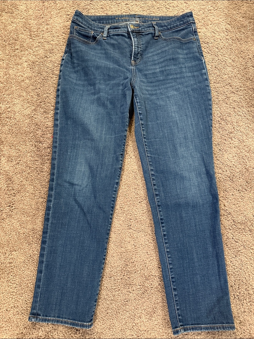 Chico's So Slimming Girlfriends Slim Leg Ankle Jeans Size 1.5R, 10